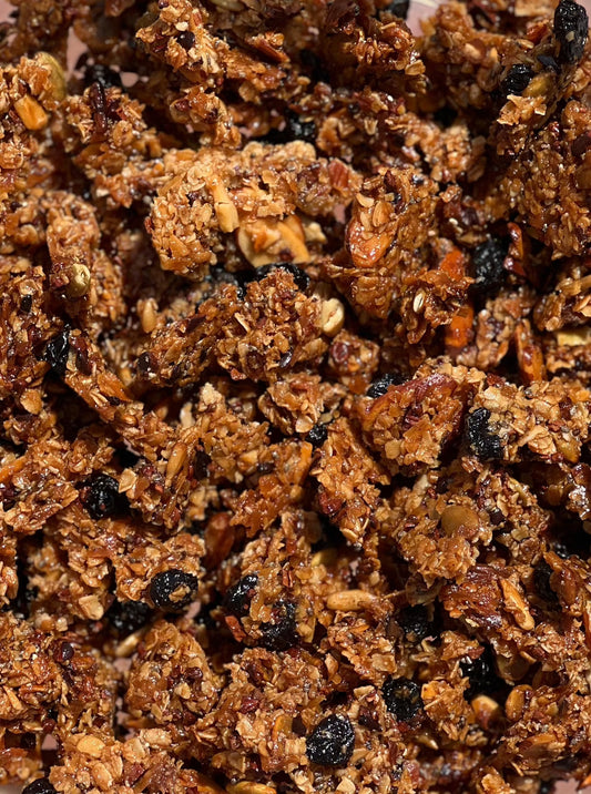 Blueberry Cacao Granola Clusters